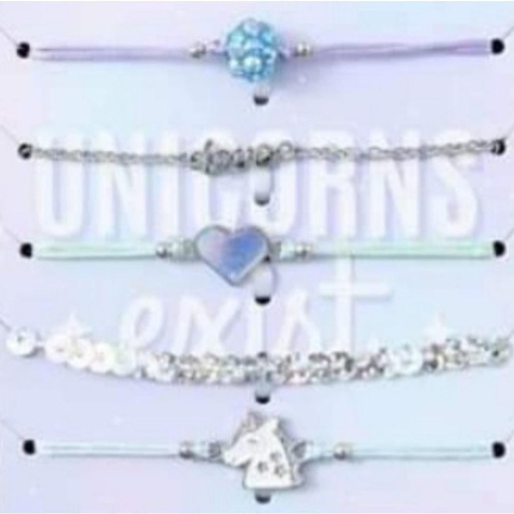 NEW BEST FRIEND BRACELETS 5 PIECE SET